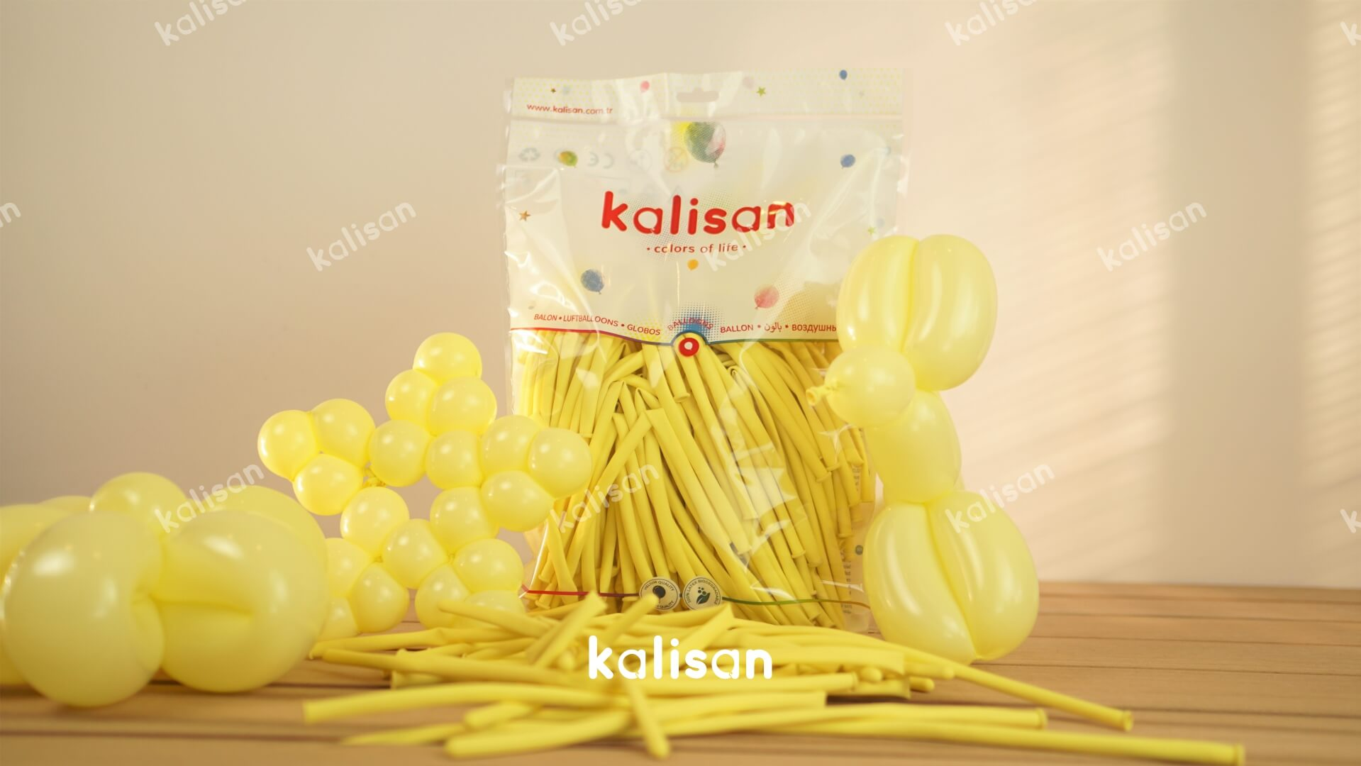 MAKARON SARI SOSİS BALON 100 ADET