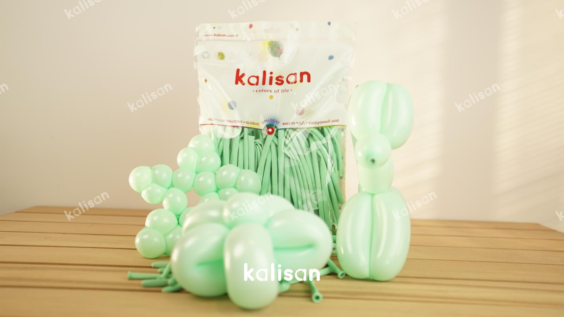 MAKARON YEŞİL SOSİS BALON 100 ADET