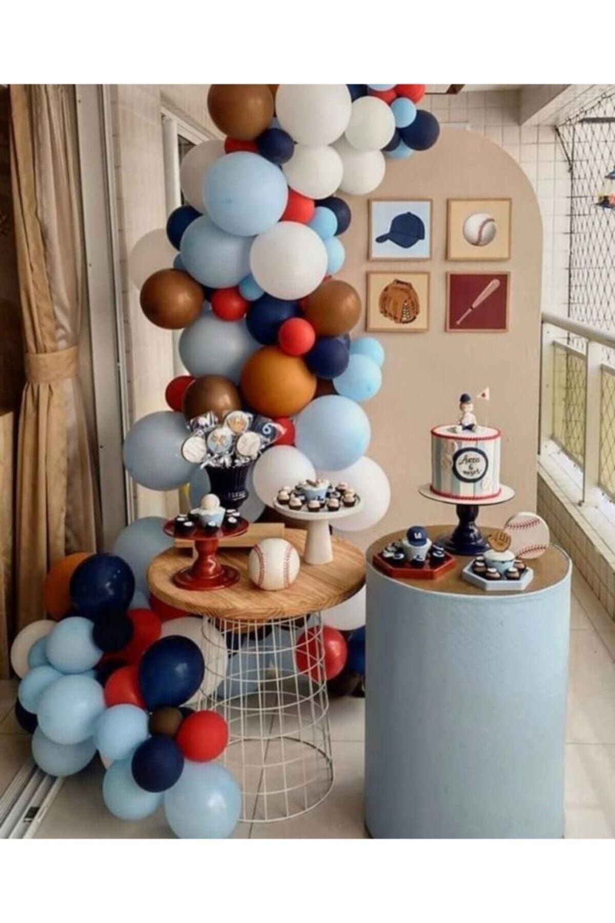 Pastel Balon Konsept Zincir Balon Zinciri