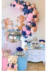 Özel Gün Konsept Balon Krom Gold Pastel Lacivert Pembe