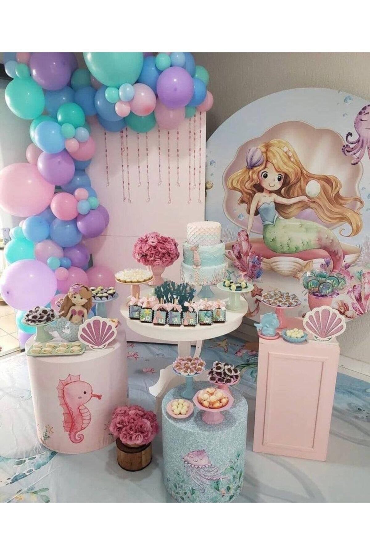 Denizkızı Konsept Soft Makaron Balon Balon Zincir