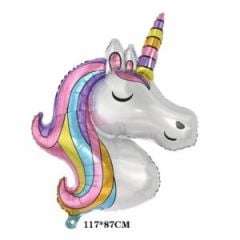 Colourfull Unicorn Folyo Balon