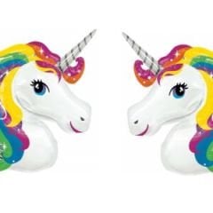 Unicorn renkli 2 li Folyo Balon