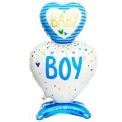 Ayaklı Baby Boy Mavi Folyo Balon 5810