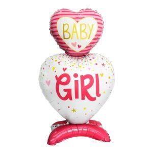 Ayaklı Baby Girl Pembe Folyo Balon 5827