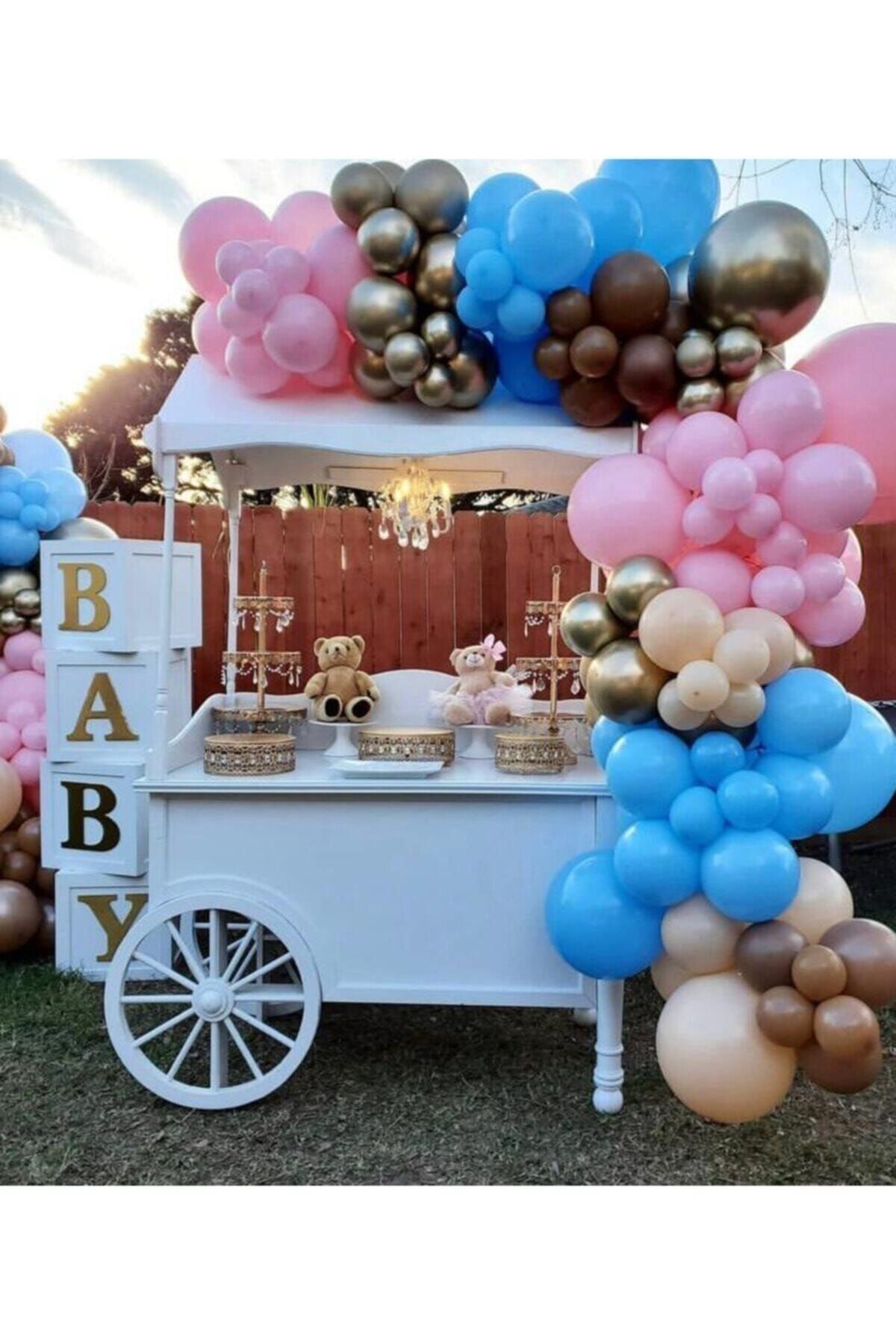 Cinsiyet Belirleme Konsepte Uygun Balonlar Balon Zinciri