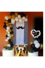 Siyah Beyaz Gold Balon Baon Zincir