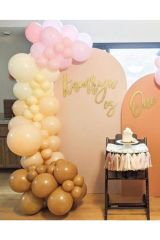 Pastel Balon Konsept Balon Zinciri