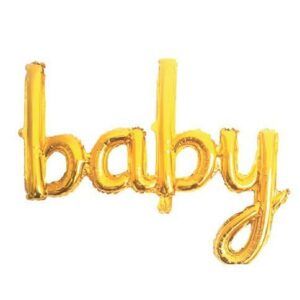 Baby Gold Birleşik Yazı Folyo Balon