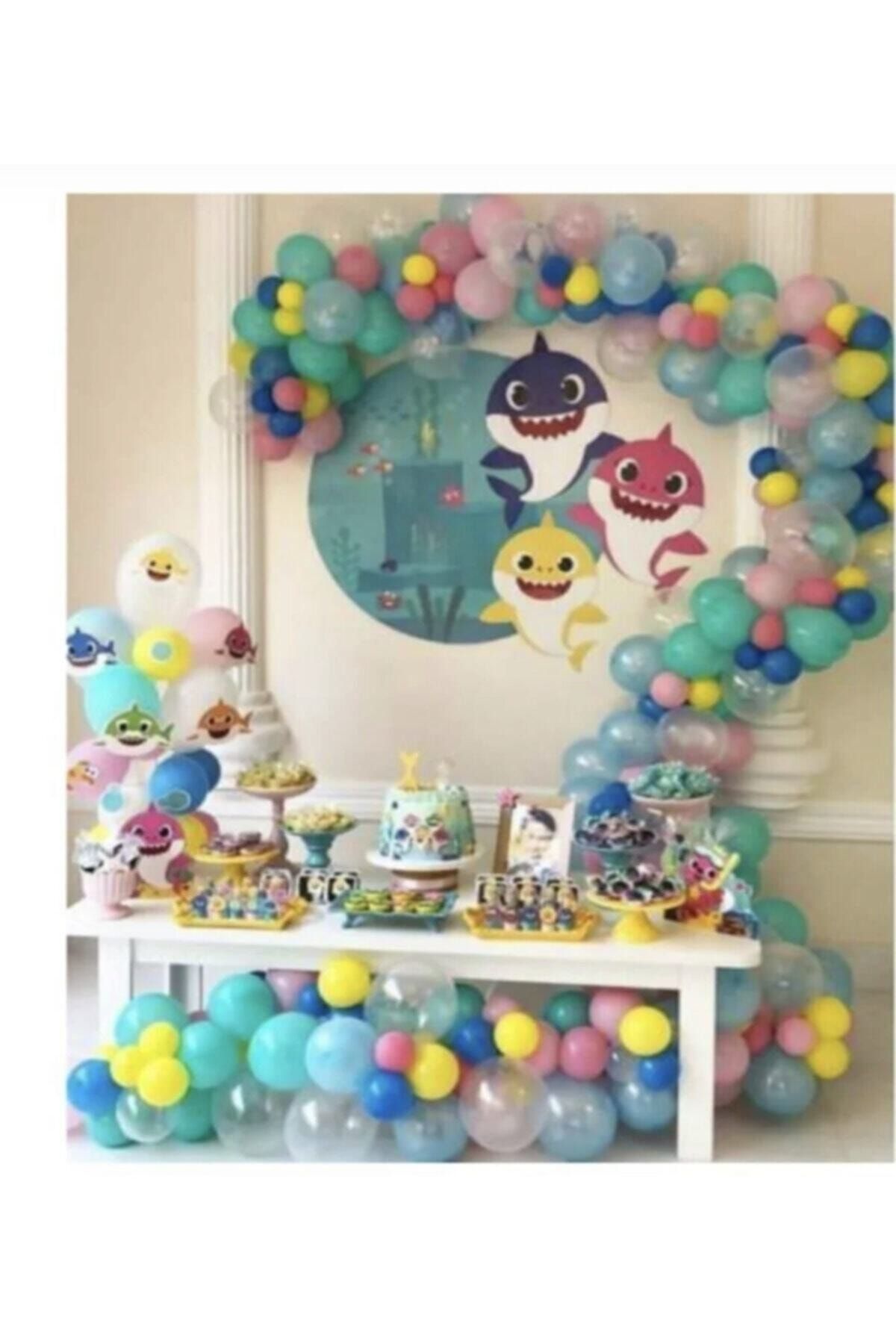 110 Adet Baby Shark Balon Zinciri