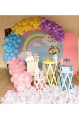 Pastel Balon Konsept Balon Zincir
