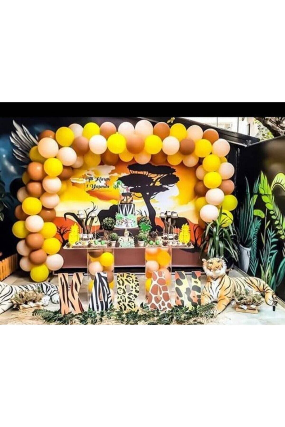Pastel Balon Konsept Balon Zinciri