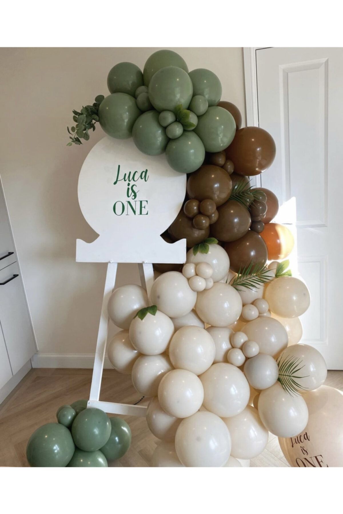 Küf Yeşili Kahverengi Ve Deniz Kumu Balon Zinciri 100 Adet