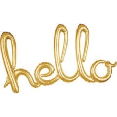 Hello Gold Birleşik Folyo Balon