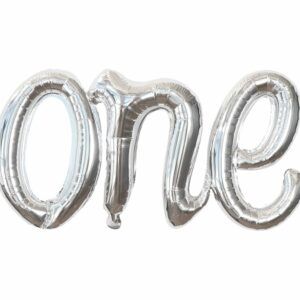 One Gümüş Birleşik Folyo Balon