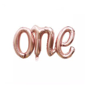 One Rose Gold Birleşik Folyo Balon