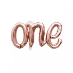 One Rose Gold Birleşik Folyo Balon