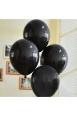 100 Adet Siyah Balon Siyah Konsept Balon Doğum Günü Parti Balon