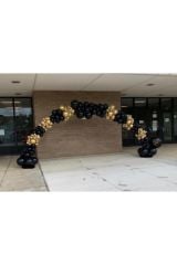 Krom Gold Siyah Balon Zinciri 100 Adet