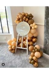 Krom Gold Somon Ve Sütlü Kahve Balon Zinciri 100 Adet