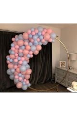 Makaron Pembe Mavi Balon Zinciri Cinsiyet Partisi