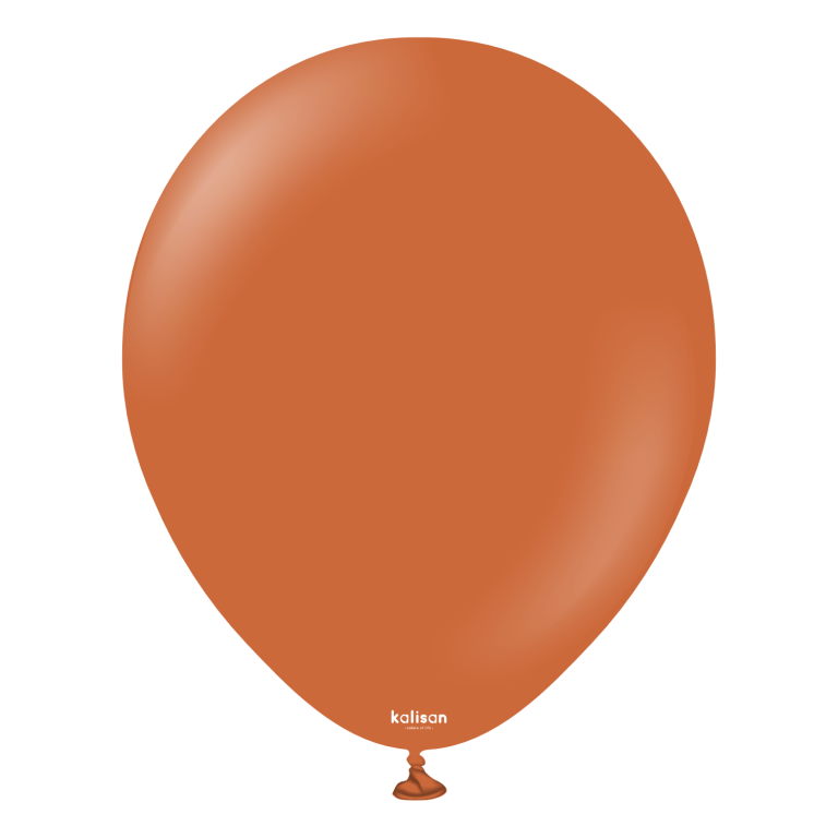 18'' Retro Balon Yanık Turuncu 5 li Paket