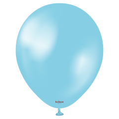 12'' Metalik Mavi Balon 50 Adet