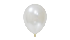 12'' BASKI BALONU METALİK BEYAZ 100'LÜ