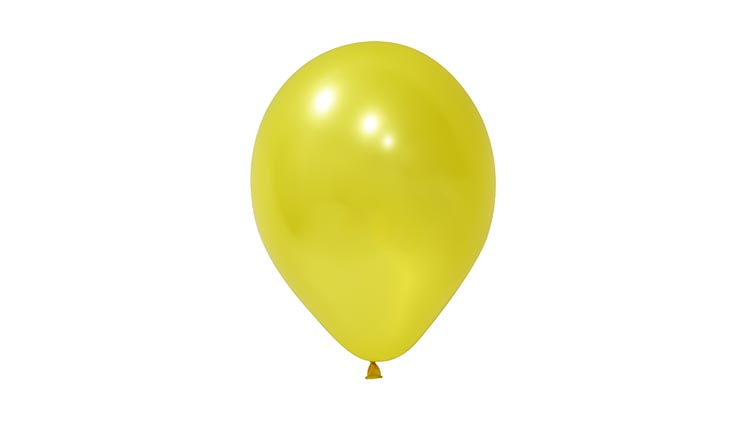 12'' BASKI BALONU METALİK SARI 100'LÜ