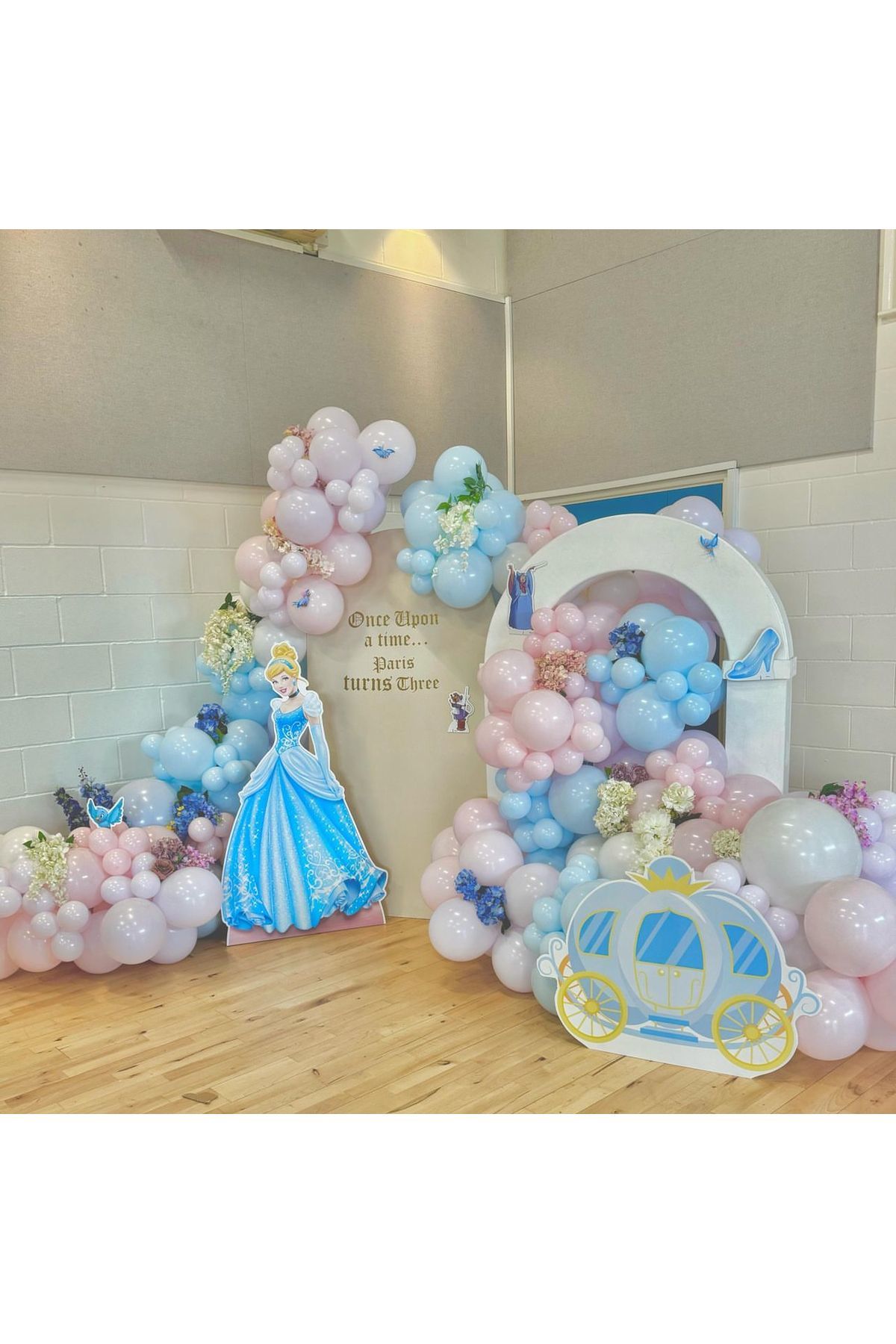 Makaron Pembe Lila ve Mavi Balon Zinciri 100 Adet